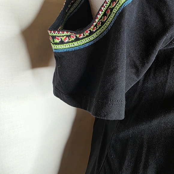 LOFT Womens Black Blouse With Open Shoulders Size Small - Picture 5 of 7